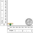 thumbnail image 4 of Gem Stone King 10K Yellow Gold Green Nano Emerald Solitaire Engagement Ring for Women (0.60 Cttw, Oval 7X5MM, Gemstone May Birthstone, Available in Size 5, 6, 7, 8, 9), 4 of 4