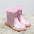 thumbnail image 1 of XIMIN Toddler Riding Boots Girls Princess Rhinestone Sparkly Boots Ponited Toe Mid Calf Ankle High Booties Mid-Calf Dress Up Party Boot, 1 of 7
