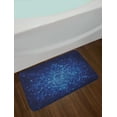 thumbnail image 2 of Blue Bath Mat, Digital Geometric Mosaic Perspective Depth Pixel Artwork Graphic Design, Non-Slip Plush Mat Bathroom Kitchen Laundry Room Decor, 29.5 X 17.5 Inches, Pale Blue Navy Blue, Ambesonne, 2 of 2