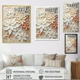 thumbnail image 4 of Designart "Radiant Beige Poinsettia II" Poinsettias Floater Framed Wall Decor, 4 of 5