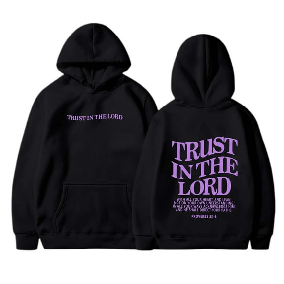 shqvo Trust In The Lord Graphic Hoodies Christian Faith Sweatshirts For Women Bible Verse Religious Hoodie Pullover Tops Trendy Oversized Long Sleeve Christian Sweatshirts