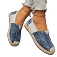 thumbnail image 5 of Willtoo Women Denim Spliced Espadrille Flats Breathable Casual Walking Shoes Lightweight Non Slip Slip‑On Loafers, 5 of 5