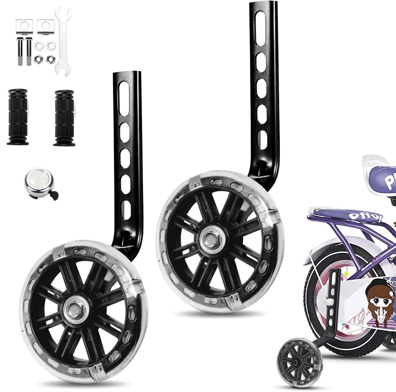 Jelly Comb Bike Stabilisers for Childs Bike Support Bike Wheels 12 14