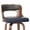 Blue-Gray, variant on FANCROU 26 inch Swivel Counter Height Bar Stools Set Of 2, PU Leather Seat With Bentwood Back And Legs, Beigegrey