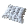 thumbnail image 6 of Feledorashia Ruffled Chair Cushion, Soft Cotton Seat Pad, Washable Tufted Accent for Dining Chair Office Seat Reading Nook and Vanity, Comfortable Decorative Home Layer for Everyday Seating, 6 of 6