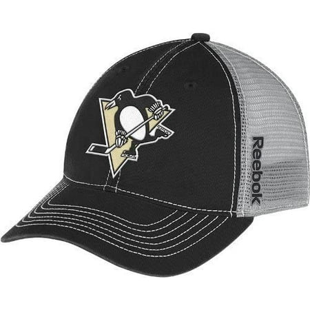 Reebok Pittsburgh Penguins NHL Center Ice Slouch Mesh Hat (S/M)