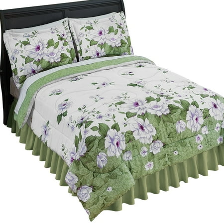 Silvia Fl Garden Medium Weight Comforter Bed Set With Sham S Silvia Fl Garden Medium Weight Comforter Bed Set With Sham S Full Queen Multi