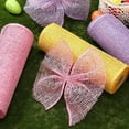 thumbnail image 4 of 10" Poly Burlap Mesh Ribbon: Pink, 4 of 4