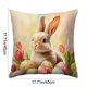 thumbnail image 3 of Funda de Almohada con Estampado de Conejito de Pascua de 17,7 X 17,7 Pulgadas, 3 of 7