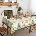 thumbnail image 2 of Rectangle Christmas Tablecloth 60 x 120in,Christmas Tree Elk Holiday Decoration Table Cloth,Polyester Waterproof and Wrinkle-resistant Durable Christmas Tablecloth for Kitchen,Winter and Home Decor, 2 of 6
