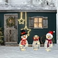 thumbnail image 5 of ZFYXGS Christmas Family Outdoor Scene Decoration Illuminated Christmas Snowman Yard Garden Decoration Clearance, 5 of 6
