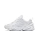 thumbnail image 2 of Zapatillas clásicas M2K Tekno blancas de platino puro, unisex, cómodas, de suela gruesa, estilo retro, informales, de caña baja, 2 of 4
