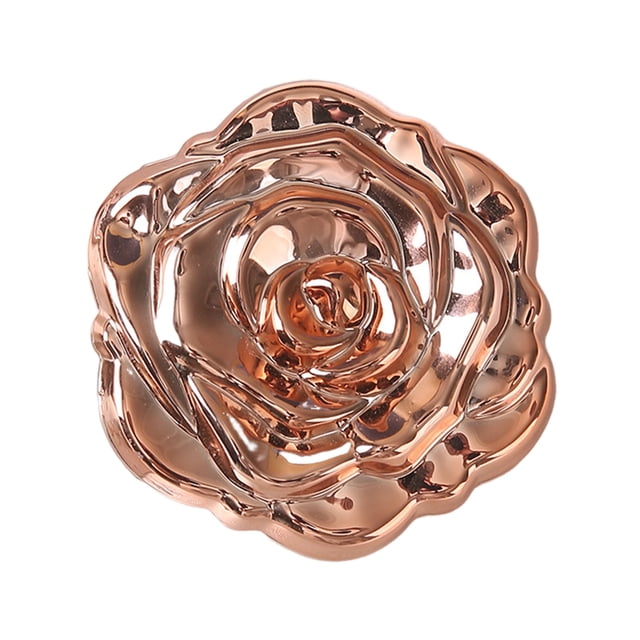 Espejo de maquillaje plegable portátil de doble cara con diseño de rosa 3D para mujer y niña, espejo de tocador de bolsillo vintage de mano, mini espejo de viaje