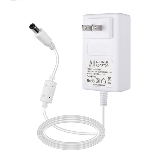 Cable de alimentación para extractor de leche Spectra S1 S2 Plus 12 V 3A