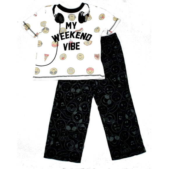 Emoji Boys' Pajama Fun Top and Pants Sleepwear Set