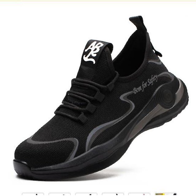 Zapatos de seguridad para el trabajo para hombres, zapatillas de trabajo antiperforación, zapatos de trabajo indestructibles para hombres, botas para hombres, zapatos ligeros para hombres seguros LingWen 8390612350481