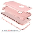 thumbnail image 2 of Dteck iPhone Xs Max Case, Dteck Heavy Dual Layer Rugged Shockproof Case Hard PC Protective Back Cover For Apple iPhone Xs Max 6.5 inch, Rosegold, 2 of 7