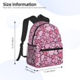thumbnail image 4 of Vsdgher Sweet Heart Print Unisex Large Capacity Bookbag Schoolbag Casual Daypack for High School/College/Teens/Travel/Work, 4 of 8