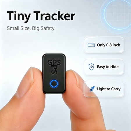 Real‑Time GPS Tracker with Strong Magnet for Car & Vehicle Mini Hidden Wireless Anti‑Lost Anti‑Theft GPS Locator Device for Fleet Truck Motorcycle Asset and Personal Use