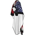 thumbnail image 4 of Albanian Roots American Flag Salon Barber Cape - Professional Hairdressing Waterproof Hair Cutting Cape With Adjustable Snap Closure-Haircut Apron For Hair Stylist And Home Use-55''X66'', 4 of 9