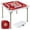 Red, variant on YYAo 35 Inch 4 Player Game Card Folding Mahjong Table with Cup Holders-Blue