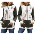 thumbnail image 3 of con capucha floral para mujer Jersey de con capucha informal S Blanco Sunnimix Sudadera con capucha floral para mujer, 3 of 8