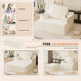 thumbnail image 3 of Homall Oversized Boneless Sofa Chair Deep Seat Sleeper Sofa Chaise Lounge Chair Indoor for living room,White, 3 of 8