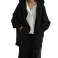 thumbnail image 2 of Ketyyh-chn99 Women's Jackets Coats 2023 Business Casual Fall Coat Work Winter Coats Black,L, 2 of 4