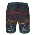 thumbnail image 4 of Kdxio Cartoon Sharks Pattern Mens Casual Shorts - Drawstring Summer Beach Sports Shorts for Men, 4 of 9