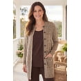 thumbnail image 2 of Woman Within Plus Size Marled Jacket Duster Sweater, 2 of 6