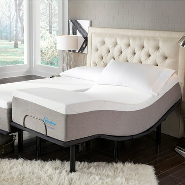 Slumber Solutions  14-inch Gel Mattress Adjustable Set Plush Twin XL