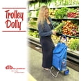 thumbnail image 3 of dbest products Trolley Dolley, Blue Foldable Shopping Cart, 3 of 5