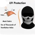 thumbnail image 6 of Full Face Mask with Skull Black Ghosts Printed for Cosplay Party Halloween Bike Cycling Outdoor Skateboard Hiking Skiing Tube mask Motorcycle Balaclava, 6 of 10