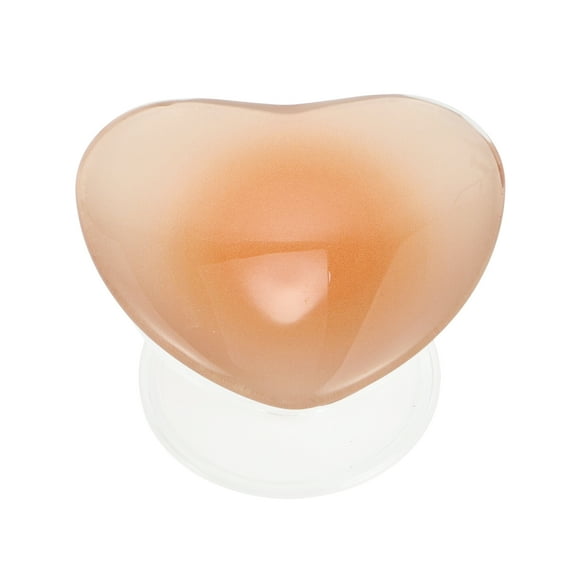 Unique Bargains 1 Pc Phone Grip Heart Shape Adhesive Phone Stand Orange