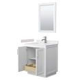 thumbnail image 3 of Wyndham Collection Miranda 30" Wood Single Bathroom Vanity in White/Nickel Trim, 3 of 7