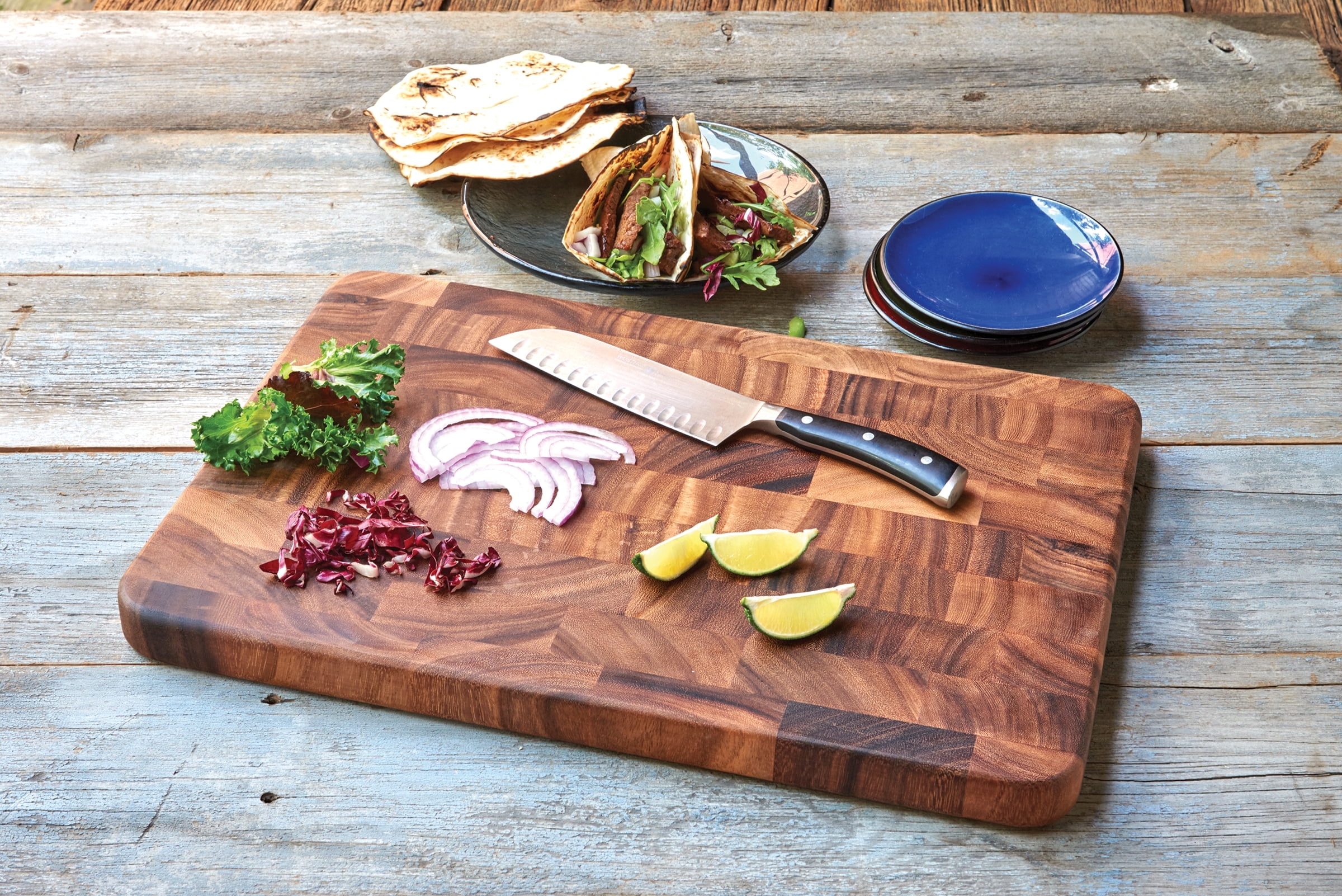 Ironwood Gourmet 28453 Square Cutting Board Acacia Wood