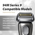 thumbnail image 2 of 94M Replacement Heads for Electric Shaving Series 9, Compatible with Shaver Models S9 9290cc, 9291cc, 9370cc, 9376cc, 9293s, 9260s, 9295cc,Silver, 2 of 7
