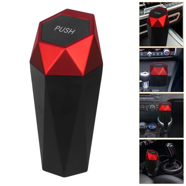 unbranded Cubo De Basura Portátil Para Rojo Multifuncional Y De PP