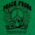 thumbnail image 4 of Peace Frogs Adult Promoting Peace Short Sleeve T-Shirt, 4 of 4