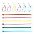 thumbnail image 2 of 1200 Pieces (200 per Color) Small Colored Zipper Ties 4Inch Multicolor Zipper Ties for Decorating Mesh Garland Supplies, 2 of 7