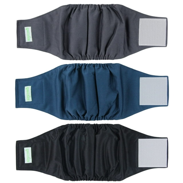 Banda para ombligo Wegreeco, lavable, para hombre, paquete de 3 unidades, tamaño grande