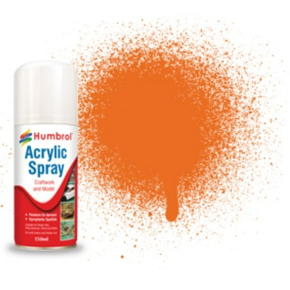 150ml Acrylic Gloss Orange Spray