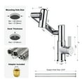 thumbnail image 3 of Lefton Rotatable Bathroom Faucet with Temperature Display in Fahrenheit (Batteries-Free), 3 Water Outlet Modes, Chrome, BF2204-1, 3 of 7