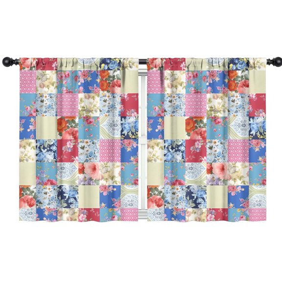 Blackout Kids Curtains,Boho Bohemia Pioneer Flower Childrens Insulated Curtains Set Of 2,Bedroom Essentials,Toddler Room Decor 42"x54"(106x137cm)