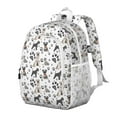 thumbnail image 2 of Schnauzer Dogs with Paw Backpack for School,Cute School Bag,Schoolbag with Adjustable Shoulder Straps & Padded Back,15"x11.42"x5.5", 2 of 6