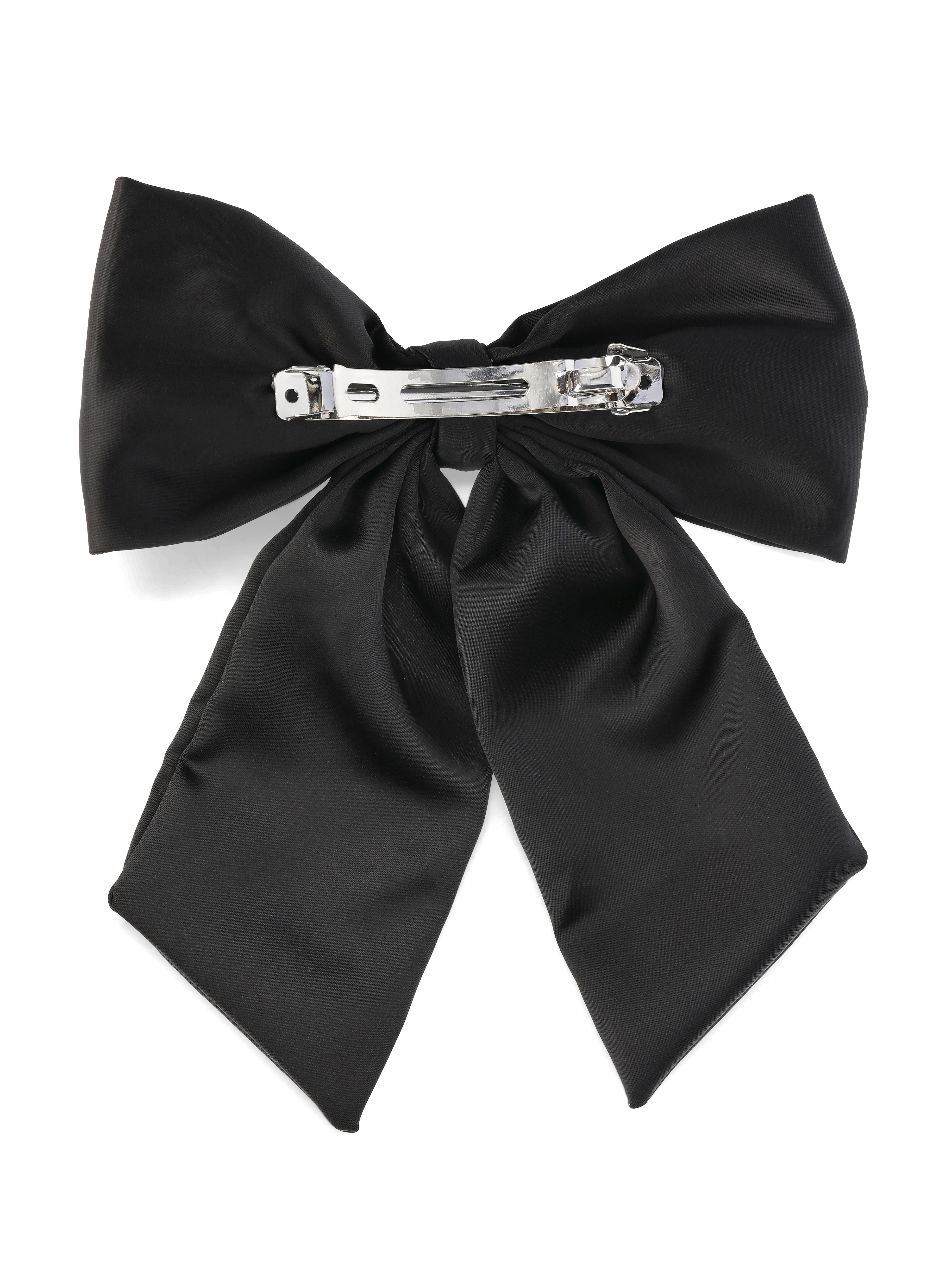 Time and Tru Bow Barrette, Black