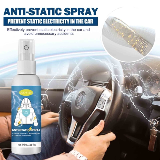 Teissuly Anti-static Spray, Static Electricity From Hair And Clothes ,Does Not Hurt Clothes,is Safe And Does Not Irritate(100ml) Teissuly WER202312145398