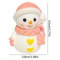 thumbnail image 3 of Guozer Christmas Snowman Mini Cute Couple Resin Micro Snow Decoration Christmas Decoration Scene Layout, 3 of 3