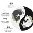 thumbnail image 4 of Bingfone Vintage Unicorn In Yoga Leather Drinks Coasters With Set Of 6,Suitable For Home Kitchen,Coffee Cup Coasters Home Gift, 4 of 9