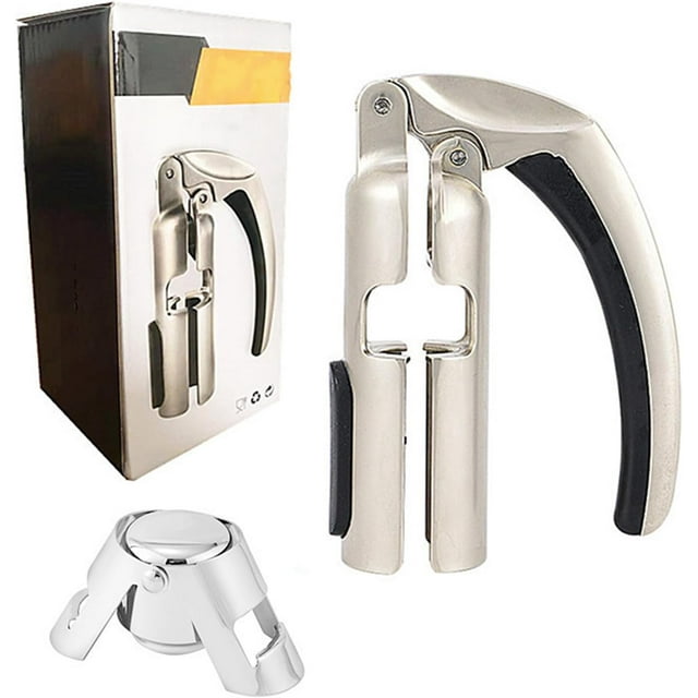 Abridor de botellas de champán, extractor de corcho, abridor de botellas de vino espumoso de cocina, tirador de barra, extractor de corcho, champán, para abridor de botellas de vino espumoso, extracto